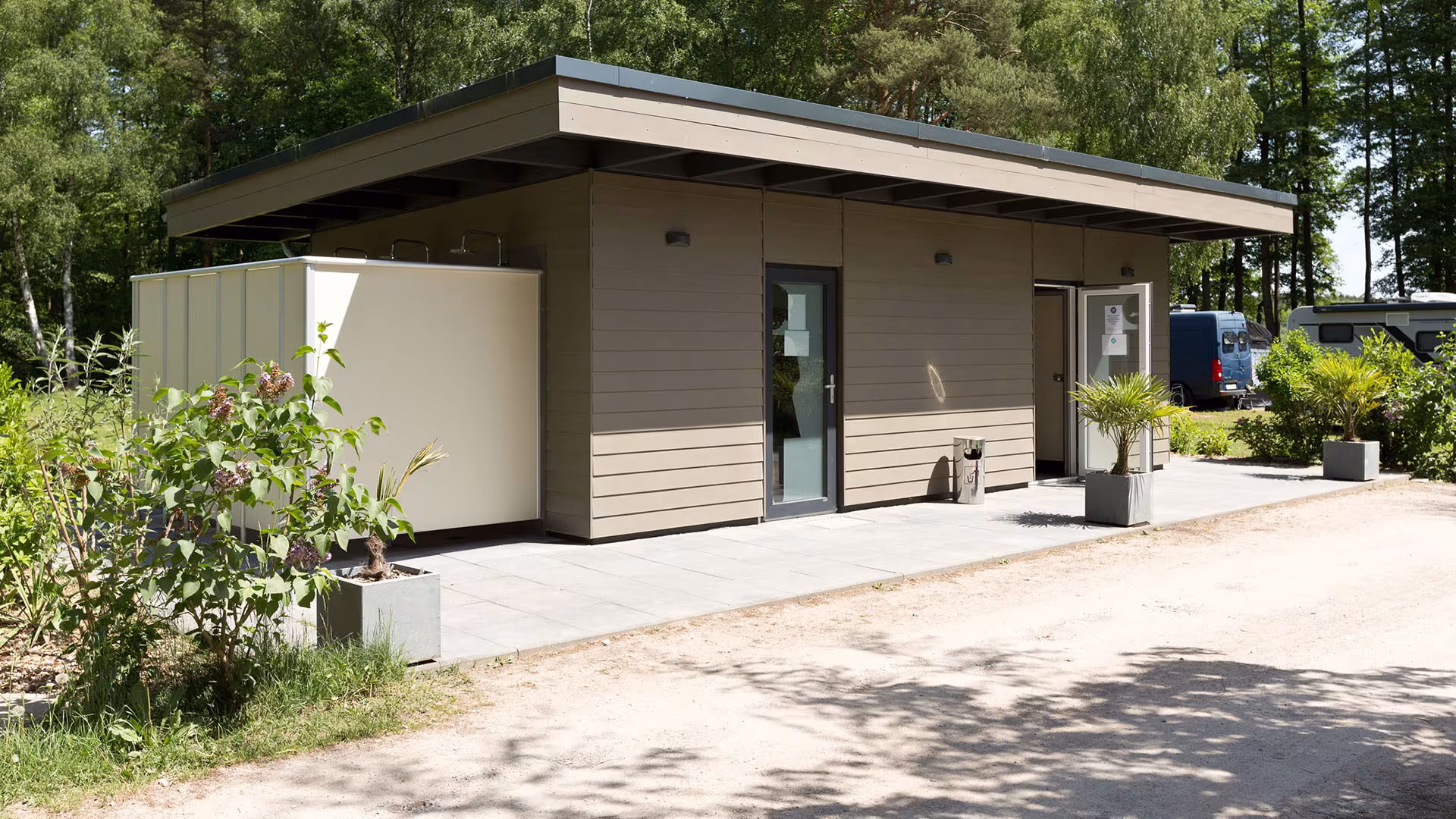Moderní sociální zařízení v kempu Genuss-Ferien