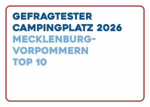 PiNCAMP-Auszeichnung 2026: einer der zehn gefragtesten Campingplätze in Mecklenburg-Vorpommern